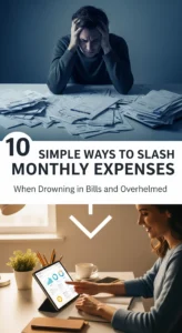 10 Simple Ways to Slash Monthly Expenses When Drowning in Bills and Overwhelmed